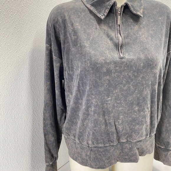 Hard Tail Forever Mineral Wash Half-Zip Shirt • Size XL • Grey • Collared Pullov - Picture 8 of 10